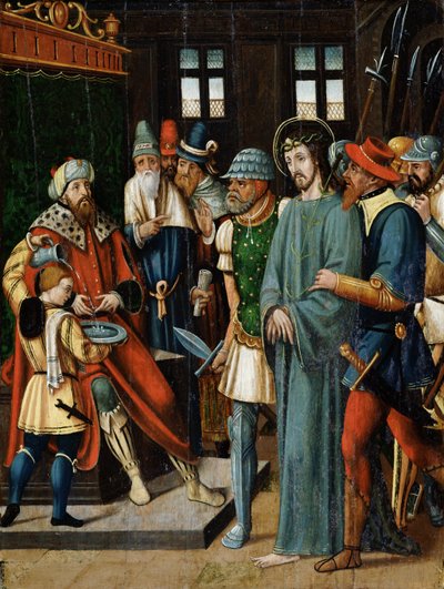 Jezus voor Pilatus door French School